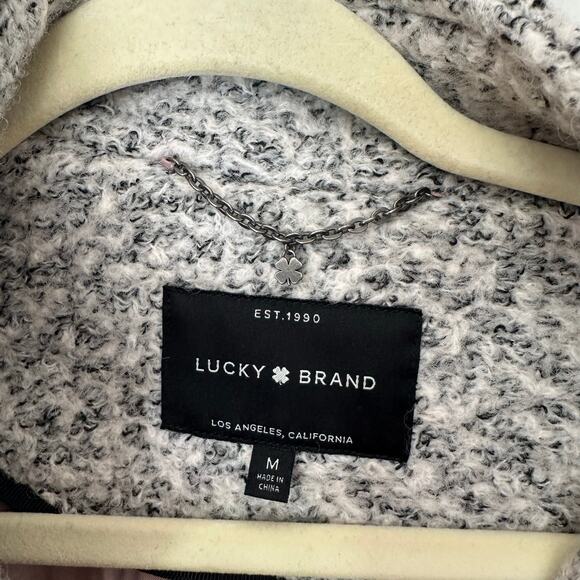 Lucky brand Light Grey Wool Coat size Medium - Picture 8 of 12